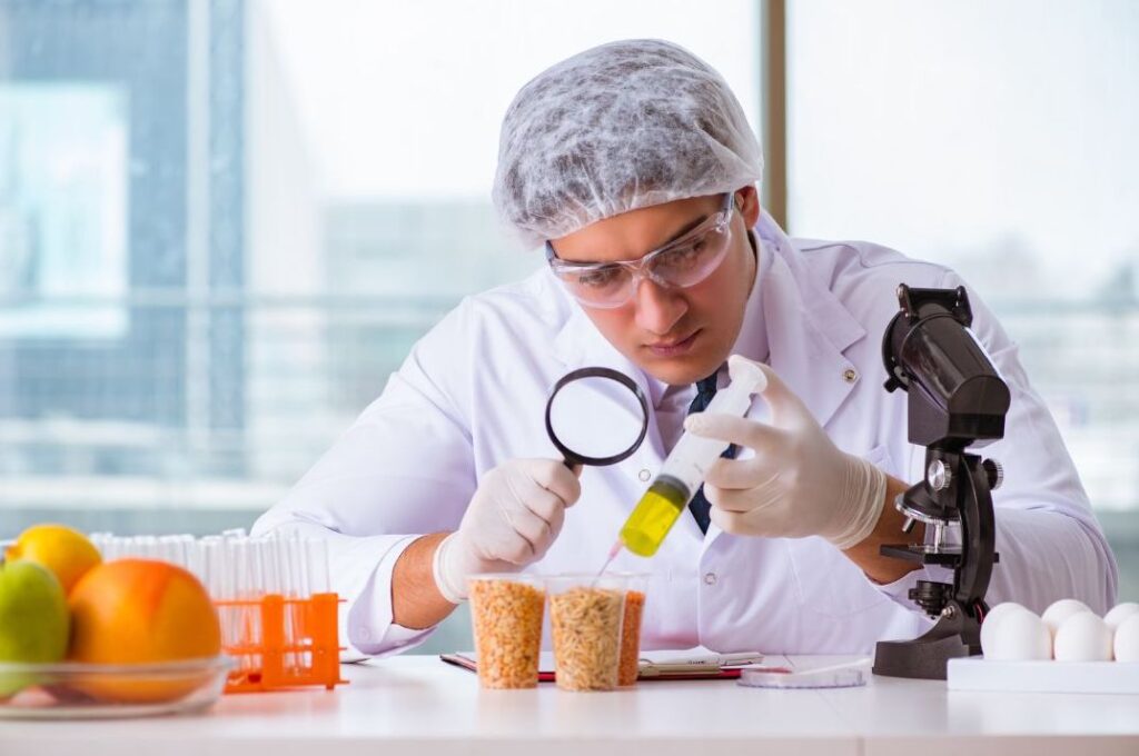 aromatizantes alimentares sendo produzidos em laboratório